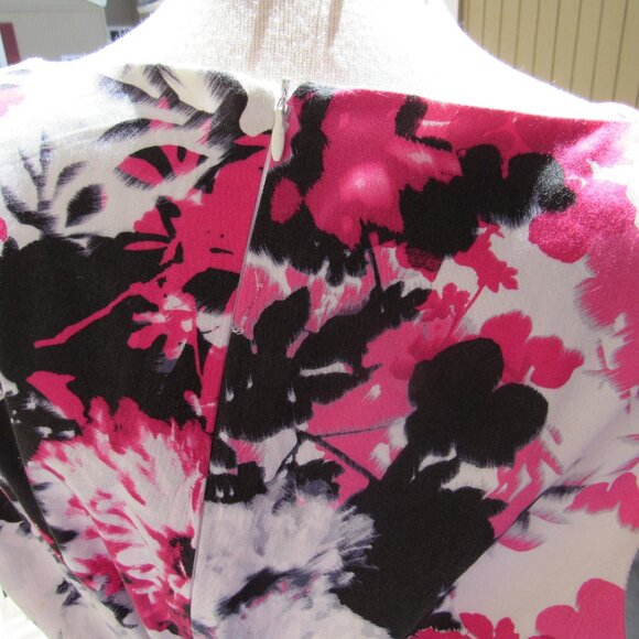 #382  WOMEN'S FLORAL PRINT DRESS BY PLANET  (SIZE 14US / 18UK) - Picture 4 of 4